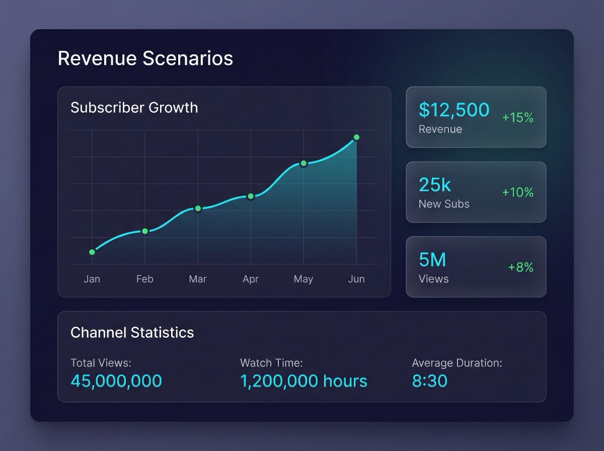 Creator analytics dashboard preview